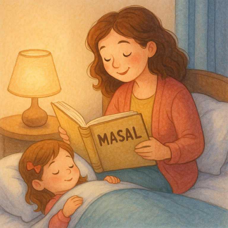 “Çocuklar için Eğitici Uyku Masallarıyla Rahat Uyumak”