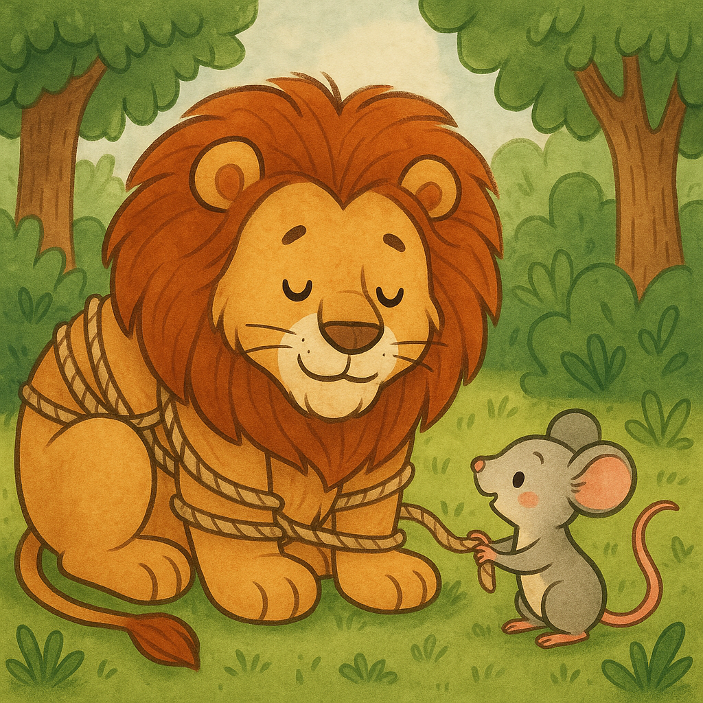aslan ve fare masali Aslan Ve Fare Masalı | Çocuklar İçin Eğitici Masal