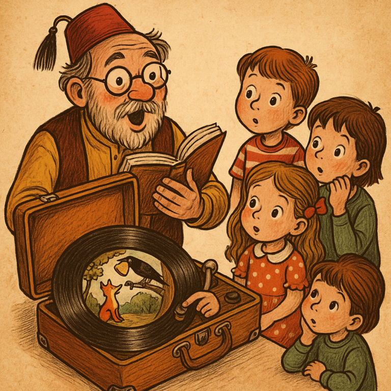 Eğitici Masalcı Plak | Çocuklar İçin Eğitici Masal