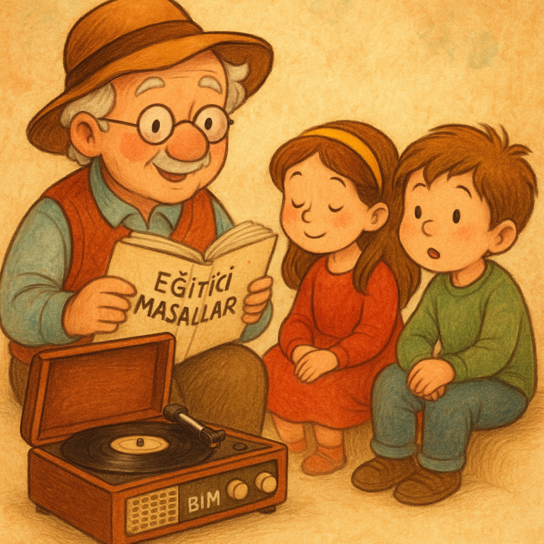Eğitici Masalcı Plak Çalar Bim | Çocuklar İçin Eğitici Masal