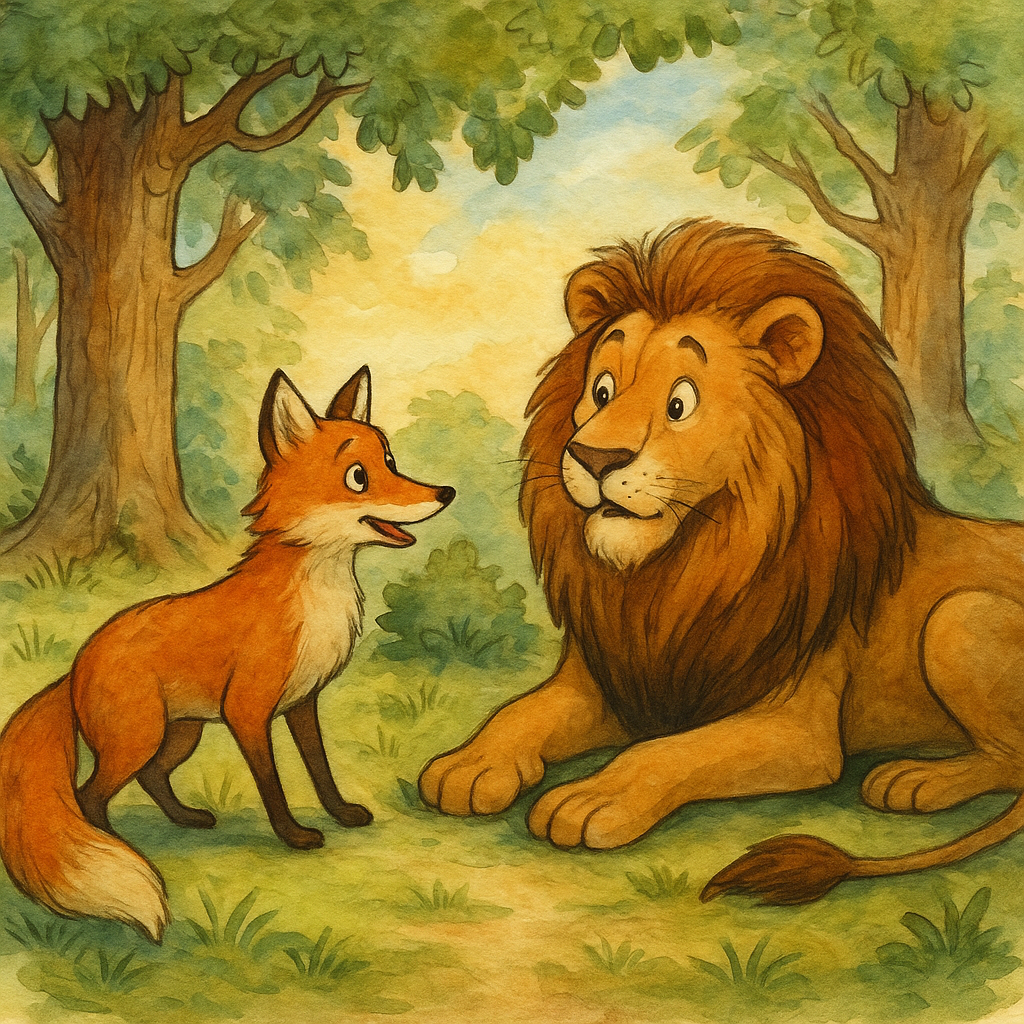 tilki ve aslan masali 1 Tilki Ve Aslan Masalı | Çocuklar İçin Eğitici Masal