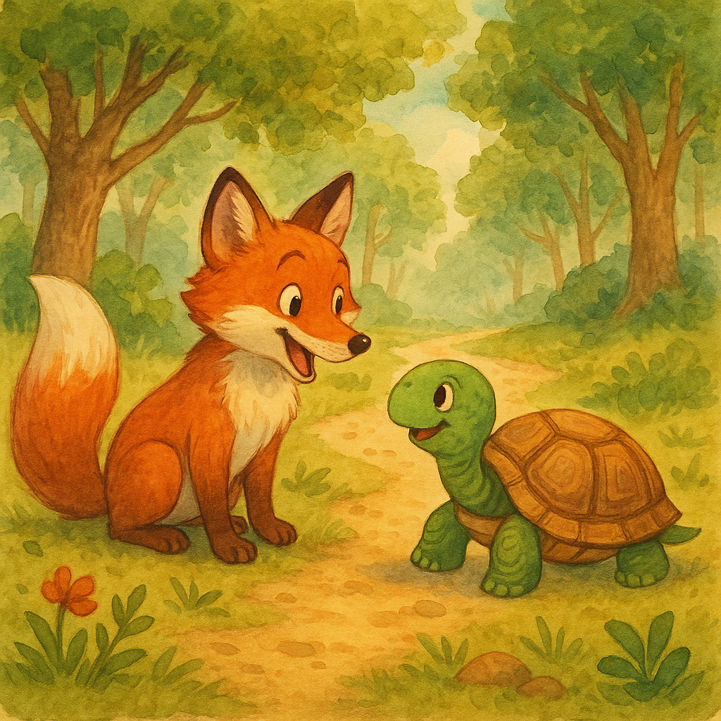 tilki ve kaplumbaga masali Tilki Ve Kaplumbağa Masalı | Çocuklar İçin Eğitici Masal